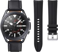 📱 renewed samsung galaxy watch3 45mm smartwatch + extra band, mystic black (sm-r840nzkcxar) logo