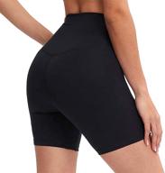 🩳 ewigliebe high waisted biker shorts for women: ideal workout, yoga, running, dance & volleyball shorts with convenient hidden pocket logo