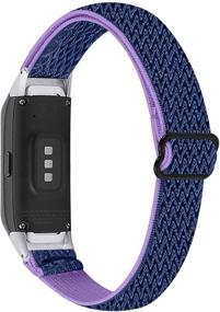 img 3 attached to 📱Растяжимые ремешки для Samsung Galaxy Fit SM-R370 - регулируемый нейлоновый браслет для мужчин и женщин - совместимы с трекером фитнеса Galaxy Fit