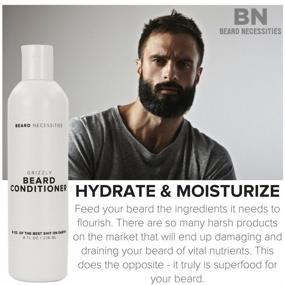 img 1 attached to 🧔 Facial Hair Conditioner & Softener - Infused with Aloe Vera & Argan Oil for Ultimate Softness & Moisture. Must-Have for Men's Grooming Kit. Transform Your Beard Today!