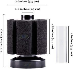 img 1 attached to 🐠 JOR Neon Tetra Sponge Filter: An Essential Aquarium Filter for 10-Gallon Tanks, Ideal for Tropical Fish and Betta Breeding with Slow Current Flow - A Must-Have for Aquarists