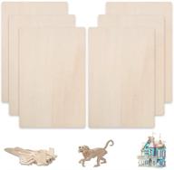 🛠️ fogawa 6 pcs balsa wood sheets 12×8 inch: unpainted thin natural unfinished wood hobby board for craft house, airplane, ship - diy model kit logo