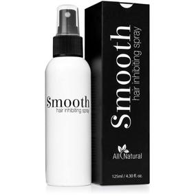 img 4 attached to 🌿 Smooth - Premium All Natural Hair Growth Inhibitor Spray for Effortless Post-Removal Care - Permanently Reduces Regrowth for Women and Men - Gentle on Delicate Skin