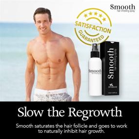 img 1 attached to 🌿 Smooth - Premium All Natural Hair Growth Inhibitor Spray for Effortless Post-Removal Care - Permanently Reduces Regrowth for Women and Men - Gentle on Delicate Skin