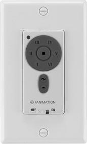 img 1 attached to 🔘 Fanimation TW40WH Ceiling Fan Wall Control: Efficient White Control Panel