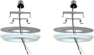 💡 white finish recessed lighting converter for pendant or light fixtures - 2 pack by ciata lighting логотип