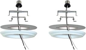 img 4 attached to 💡 White Finish Recessed Lighting Converter for Pendant or Light Fixtures - 2 Pack by Ciata Lighting