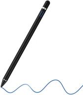 🖊️ перьевые ручки премиум-класса для сенсорных экранов: тонкое перо-стилус-ручка, совместима со всеми устройствами - черный. логотип