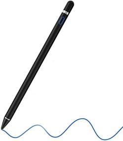 img 1 attached to 🖊️ Перьевые ручки премиум-класса для сенсорных экранов: тонкое перо-стилус-ручка, совместима со всеми устройствами - черный.