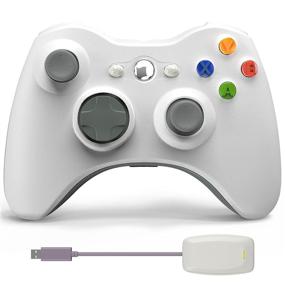 img 4 attached to 🎮 Wireless Controller 2.4GHz Gamepad Joystick with Receiver for Windows 7/8/10 - White