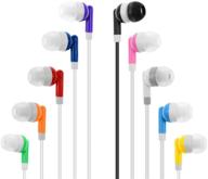 🎧 30-pack wholesale kids bulk earbuds headphones earphones - assorted colors for schools, libraries, hospitals, gifts - individually bagged logo