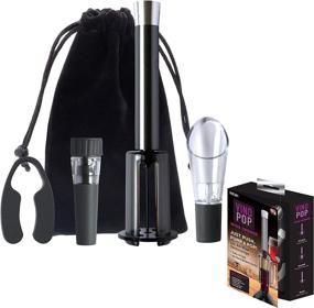 img 4 attached to 🍷 Vino Pop Wine Opener: Air Pressure Pump without Corkscrew or Batteries - Foil Cutter, Aerator, Vacuum Seal & Storage Bag Included