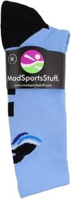 img 3 attached to Optimized Swimmer Logo Athletic Crew Socks by MadSportsStuff