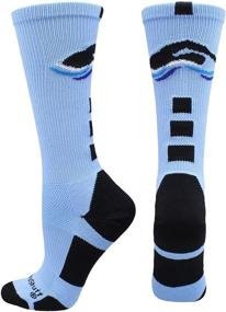img 4 attached to Optimized Swimmer Logo Athletic Crew Socks by MadSportsStuff