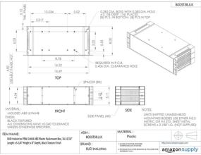 img 1 attached to 📦 BUD Industries PRM 14464 Plastic Rack Mount Enclosure