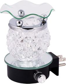 img 2 attached to 🔌 Glass Ball Electric Plug-in Oil Warmer for Walls