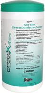 🧽 parkerlabs protex disinfectant textured wipes - 7x10 canister of 75 wipes, kills 99.9% bacteria in 15 seconds logo