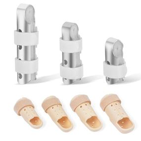 img 4 attached to 🖐️ Finger Splint Support Brace Kit (7PCS) - Sopito Finger Stabilizer for Broken Fingers, Arthritis, Knuckle Immobilization, and Straightening