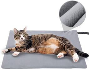 img 4 attached to 🔥 Waterproof Pet Heating Pad for Cat Dog, Soft Electric Blanket with Auto Temperature Control - Indoor House Heater, Animal Bed Warmer, Heated Floor Mat for Whelping & Newborn Pets