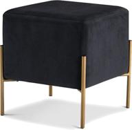 meridian furniture velvet ottoman contemporary furniture logo