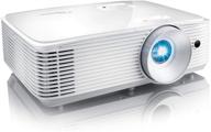 🎥 optoma sh360 affordable home projector - indoor/outdoor movies, up to 300" screen size, 480p resolution, 3600 lumens brightness, fire stick & roku compatible, integrated speaker, long-lasting lamp life up to 15,000 hours logo