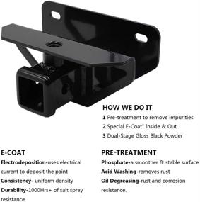 img 1 attached to 🚚 Towing Combo: 2" Receiver Hitch & Rear Bumper Trailer Hitch Receiver Kit for Dodge Ram 1500 & 2500/3500 (2003-2018), Tow Combo with Hitch Cover Included
