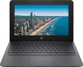 img 1 attached to HP Chromebook 11.6 Inch Intel Celeron N3350 Laptop: 4GB RAM, 32GB eMMC, WiFi, Bluetooth, Webcam, Chrome OS