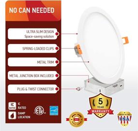 img 3 attached to OSTWIN Ultra Thin Commercial Recessed Lighting Lighting & Ceiling Fans