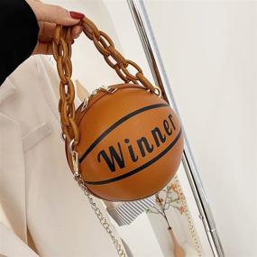 img 1 attached to 🏀 Women's Basketball Shoulder Messenger Handbags - Stylish Handbags & Wallets with Totes