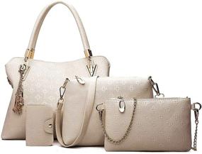 img 4 attached to 👜 Pahajim Handbag Shoulder Satchel - Versatile Women's Handbags & Wallets for Every Occasion