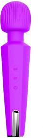 img 4 attached to Enhanced Viberate Massager: 20 Modes, Whisper Quiet, Waterproof - Perfect for Neck, Shoulder, Back, and Sports Recovery (Purple)