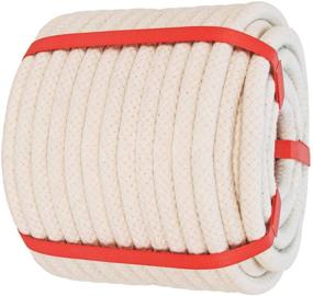 img 3 attached to 🧶 Premium Natural Braid Cotton Rope (1/2 inch x 50ft): Versatile Sash Cord for DIY Crafts, Clothesline, Sports, Landscaping and Pet Toys