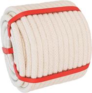 🧶 premium natural braid cotton rope (1/2 inch x 50ft): versatile sash cord for diy crafts, clothesline, sports, landscaping and pet toys logo