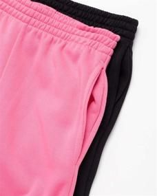 img 3 attached to 👖 2 Pack Real Love Girls' Sweatpants - Basic Active Fleece Joggers (Size: 7-16)