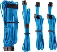 corsair premium individually sleeved psu cables starter kit – blue logo