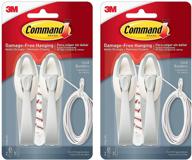 🔌 convenient command cord bundlers: 2 packs of cord organizers for efficient cable management (17304-es) logo