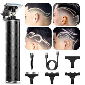 img 4 attached to 🔌 T-Blade Trimmer, TKTK Electric Pro Li Trimmer Hair Clippers for Men, Rechargeable Cordless 0mm Baldheaded Hair Trimmers - Black | Zero Gapped Barber Clippers