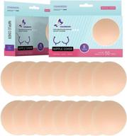 👙 ultimate coverage: 8 pairs of reusable invisible silicone nipple covers for women logo
