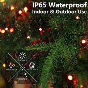 img 3 attached to 🎄 Solar Christmas Lights 72ft 200 LED 8 Modes - Waterproof Solar String Lights for Garden, Patio, Fence, Balcony, Outdoors (Red)