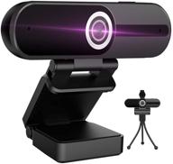 8mp 4k hd usb webcam with microphone for computer, pc, mac, widescreen laptop, full widescreen usb webcams, privacy shutter, tripod, video calling and recording logo