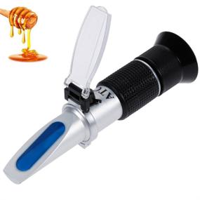 img 3 attached to Anpro Brix Refractometer for Homebrew - Dual Scale Specific Gravity 1.000-1.120 with Automatic Temperature Compensation 0-32% - Replacing Homebrew Hydrometer, M