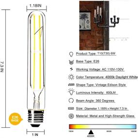 img 2 attached to 💡 Daylight Tubular Edison Equivalent with Dimming Capability