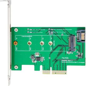 img 3 attached to Адаптер Syba M-Key M.2 на PCIe x4 SSD - конвертер высокоскоростной передачи данных SY-PEX50073, зеленый.