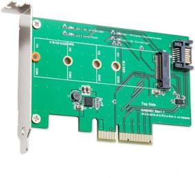 img 2 attached to Адаптер Syba M-Key M.2 на PCIe x4 SSD - конвертер высокоскоростной передачи данных SY-PEX50073, зеленый.