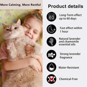img 1 attached to 🐱 Вустентре 3-пакетный успокаивающий ошейник для кошек: снижение тревоги с помощью натурального кошачьего феромона, регулируемый ошейник для создания успокаивающего эффекта