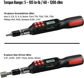 img 2 attached to KAIFNT K551 Цифровая отвертка/гайковерт с моментом затяжки - от 5 до 85 дюйм·фунтов - Звуковой сигнал/Светодиодная индикация - Двунаправленное вращение: Лучший инструмент для точного моментного затяжки.