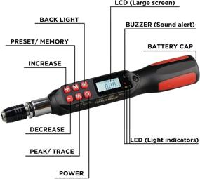 img 3 attached to KAIFNT K551 Цифровая отвертка/гайковерт с моментом затяжки - от 5 до 85 дюйм·фунтов - Звуковой сигнал/Светодиодная индикация - Двунаправленное вращение: Лучший инструмент для точного моментного затяжки.