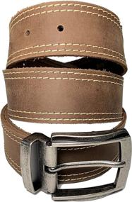 img 4 attached to 👨 Stylish & Durable Casual Heavy Duty Leather Cinturon Hombre - Men's Accessories for Belts
