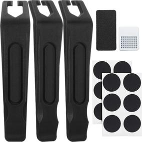 img 4 attached to Hotop Bicycle Tire Repair Kit: 3-Pack of Heavy Duty Bike Tire Levers with 12 Inner Tube Patches