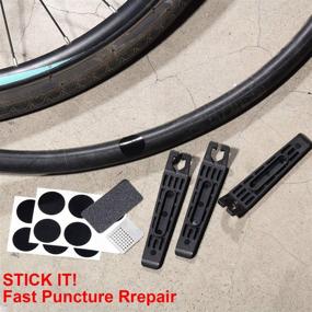 img 1 attached to Hotop Bicycle Tire Repair Kit: 3-Pack of Heavy Duty Bike Tire Levers with 12 Inner Tube Patches